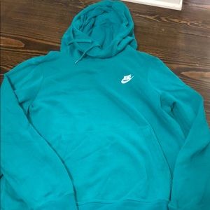 Nike Hoodie Teal - Large